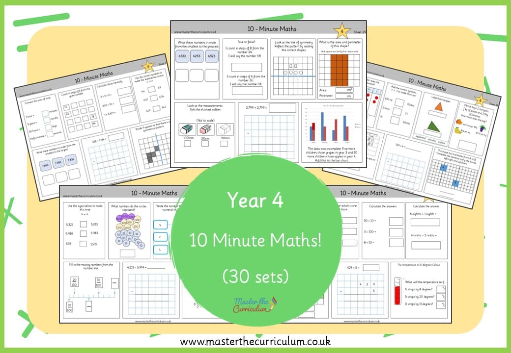 Cover of Year 4 – Ten-Minute Maths