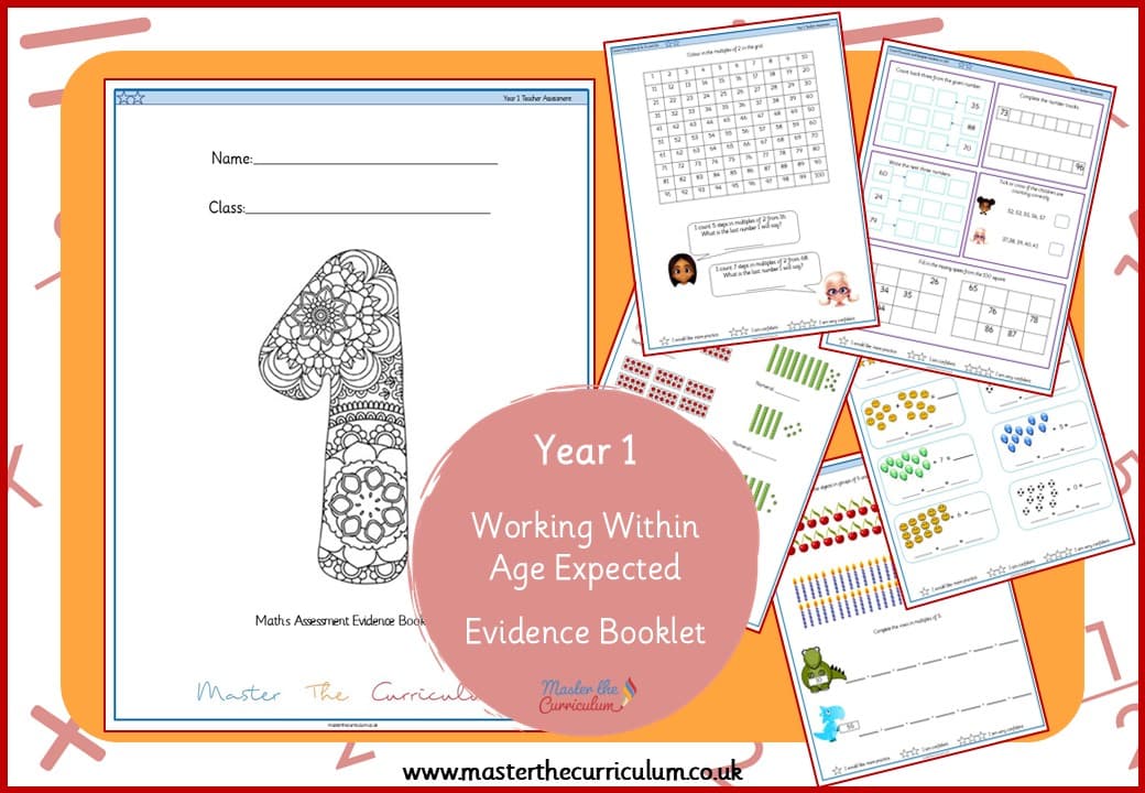 Cover of Year 1 – Working at Expected Evidence Booklet