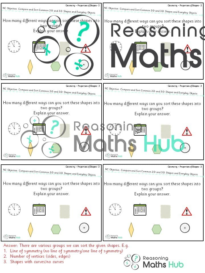 Cover of Compare and sort common 2-D and 3-D shapes and everyday objects