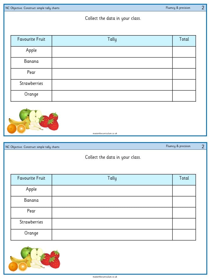 Cover of Construct simple tally charts – 2