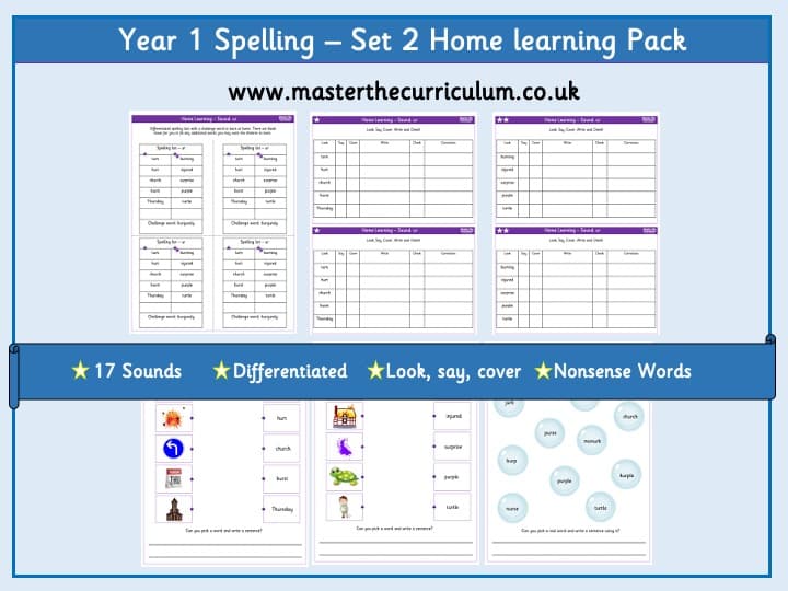 Cover of Year 1 Home Learning Activity Pack Set 2
