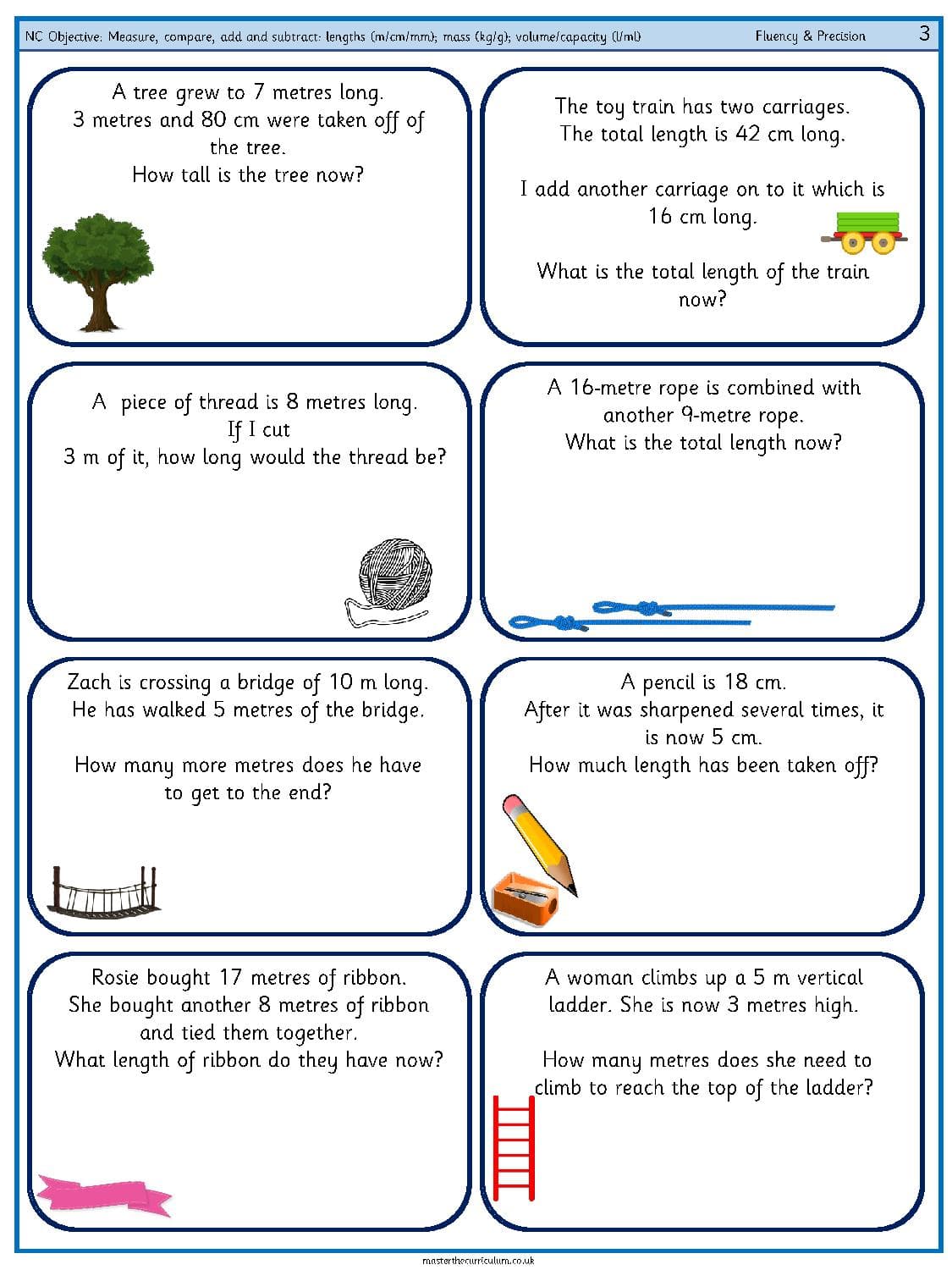 Cover of Measure, compare, add and subtract – lengths (m, cm, mm), mass (kg, g), volume – capacity (l – ml) – 2