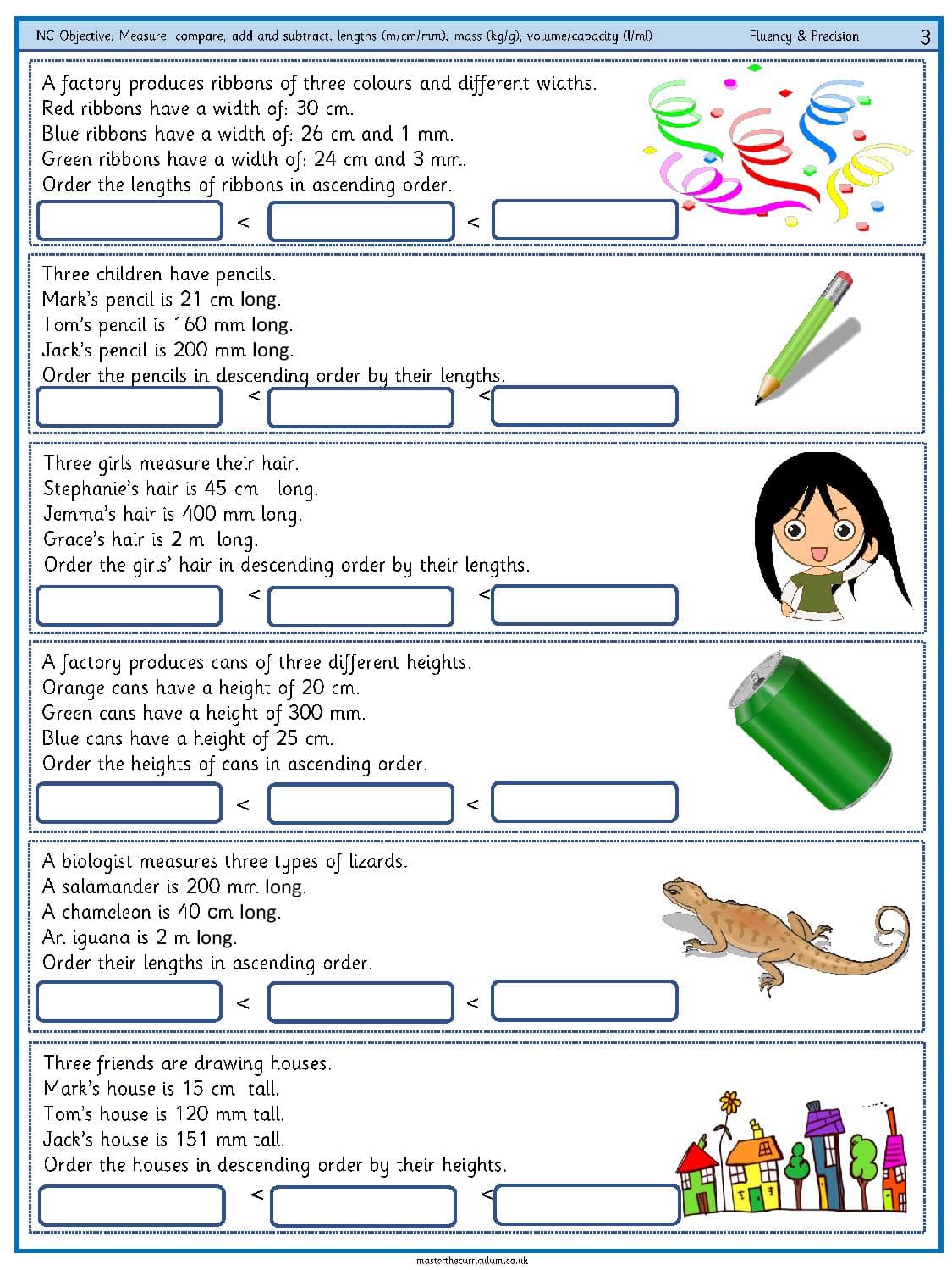 Cover of Measure, compare, add and subtract – lengths (m, cm, mm), mass (kg, g), volume – capacity (l – ml) – 5