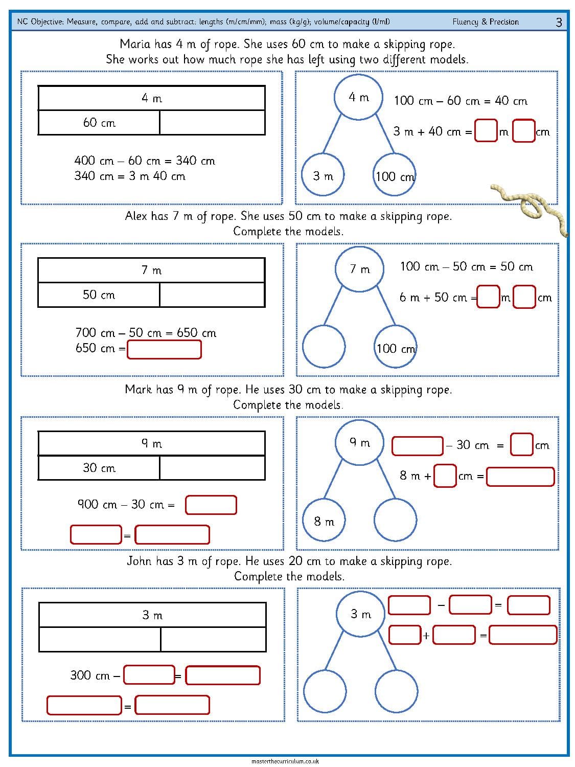 Cover of Measure, compare, add and subtract – lengths (m, cm, mm), mass (kg, g), volume – capacity (l – ml) – 8