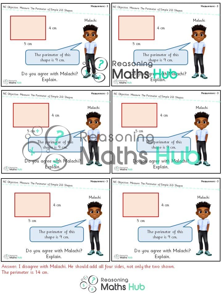 Cover of Measure the perimeter of simple 2-D shapes