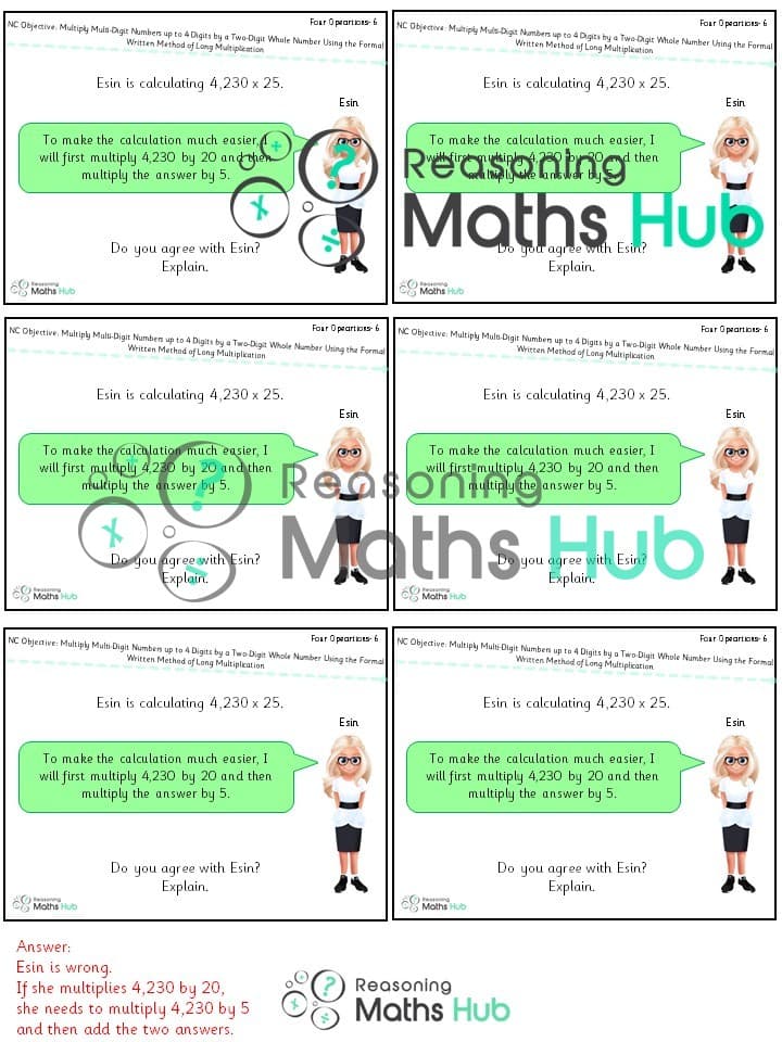 Cover of Multiply multi-digit numbers up to 4 digits by a two-digit whole number
