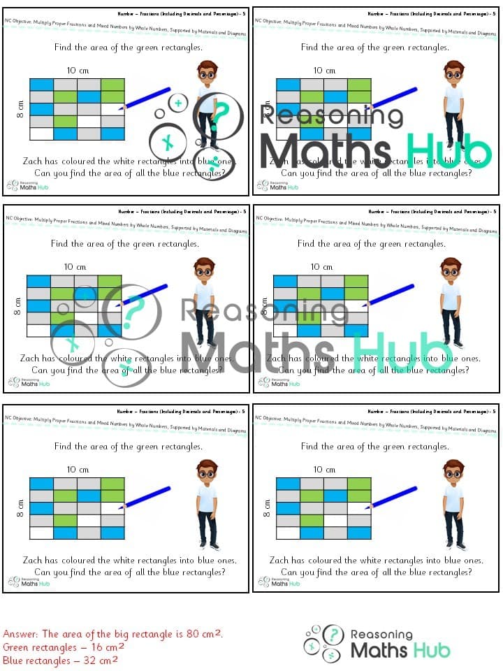 Cover of Multiply proper fractions and mixed numbers by whole numbers