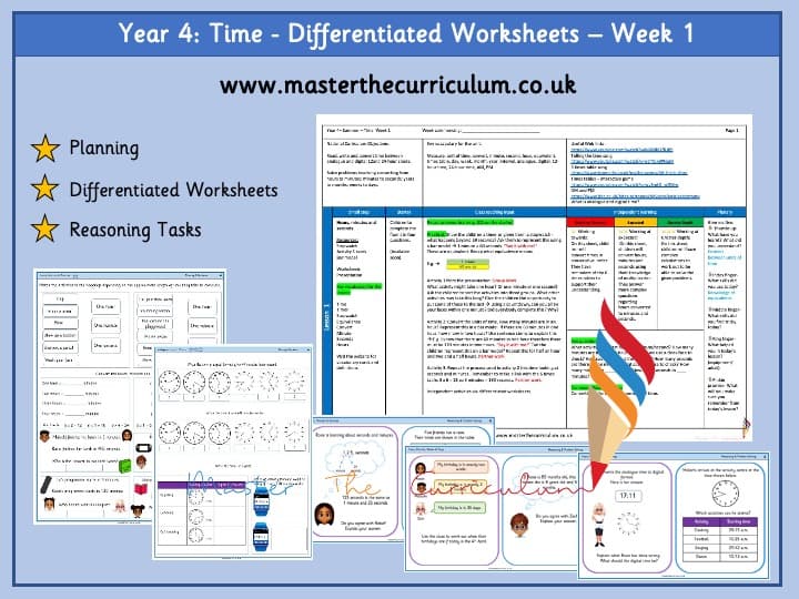 Cover of Year 4 – Time – Week 1 – Summer Term