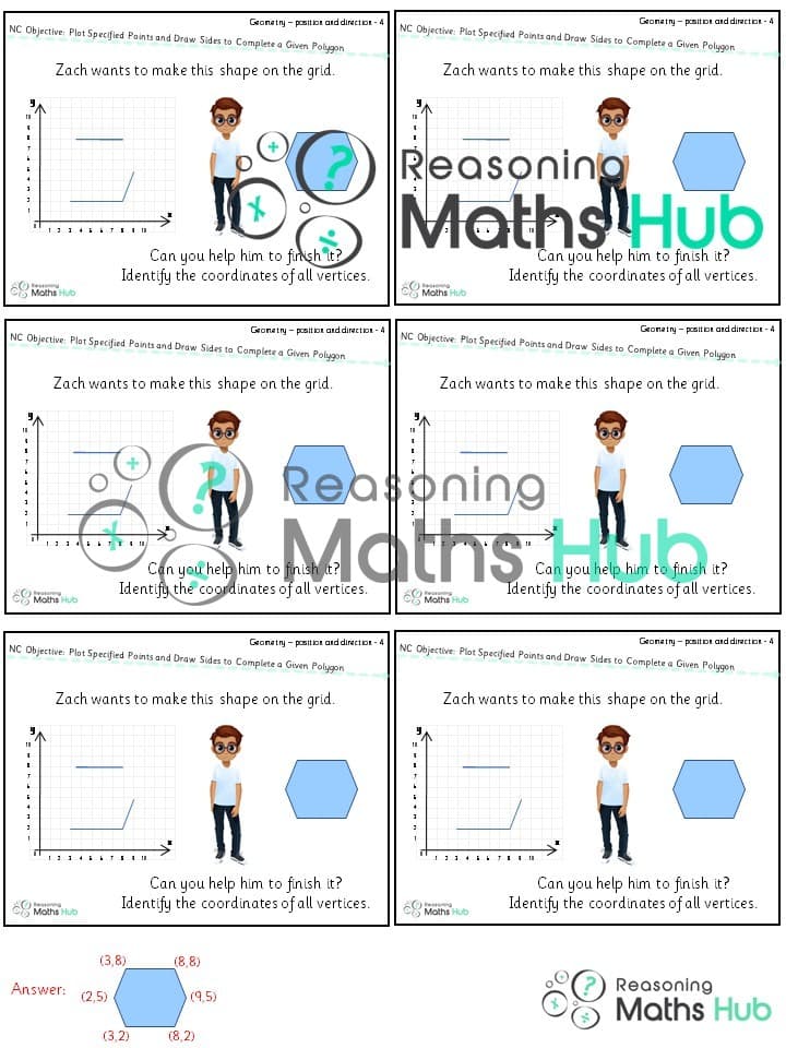 Cover of Plot specified points and draw sides to complete a given polygon