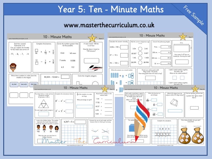 Cover of Year 5 – Ten-Minute Maths