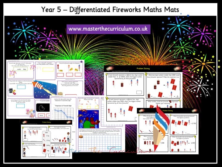 Cover of Year 5 – Fireworks Maths Mats