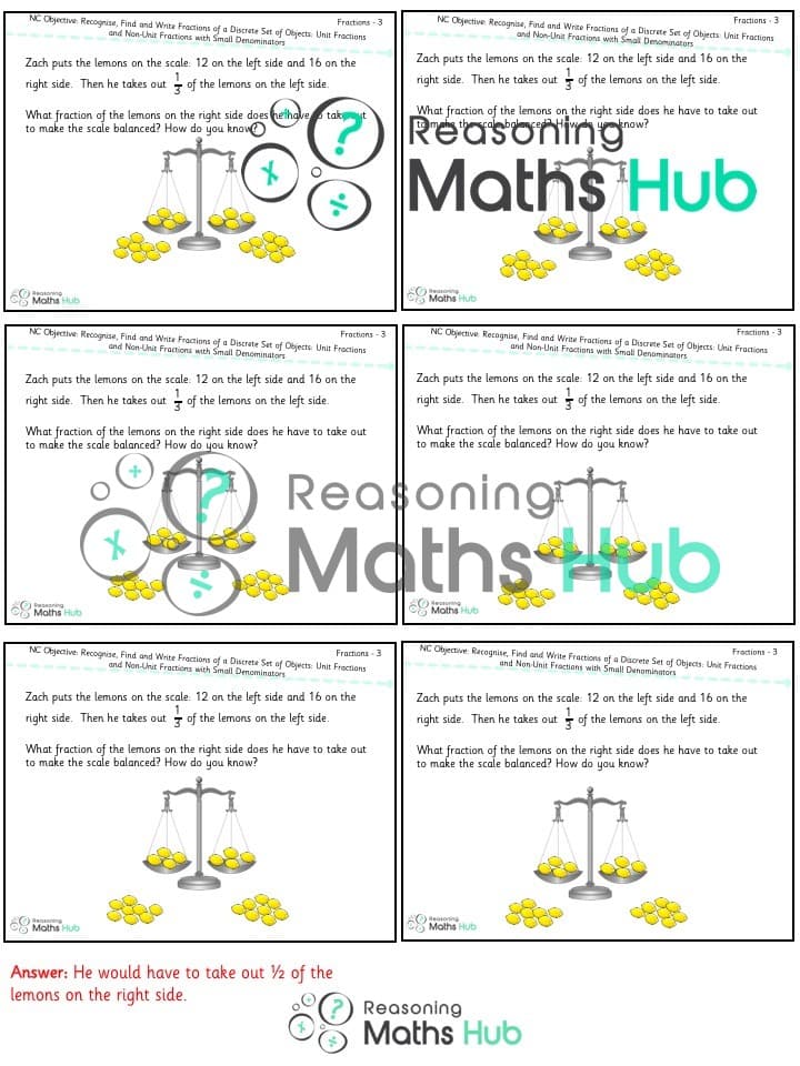 Cover of Recognise, Find and Write Fractions of a Discrete Set of Objects