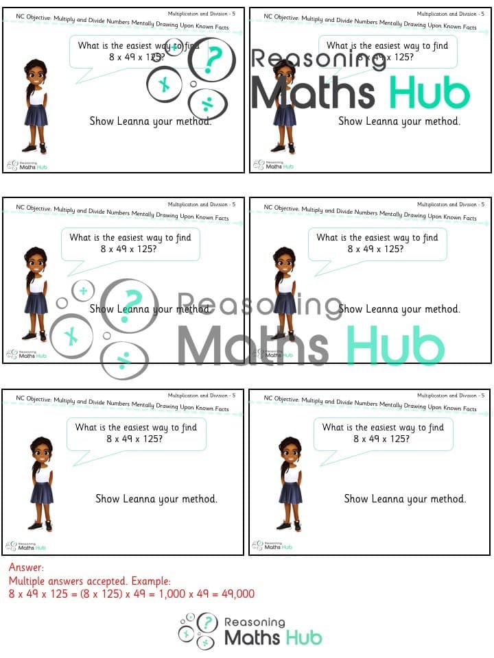 Cover of Multiply and divide numbers mentally drawing upon known facts