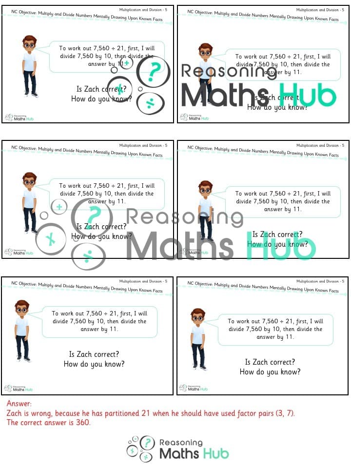 Cover of Multiply and divide numbers mentally drawing upon known facts