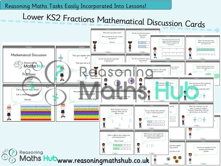Cover of Fractions Mathematical Discussion Cards- Lower KS2