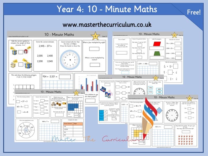 Cover of Year 4 – Ten-Minute Maths