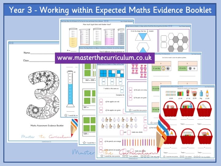 Cover of Year 3 – Working within the Expected Evidence Booklet
