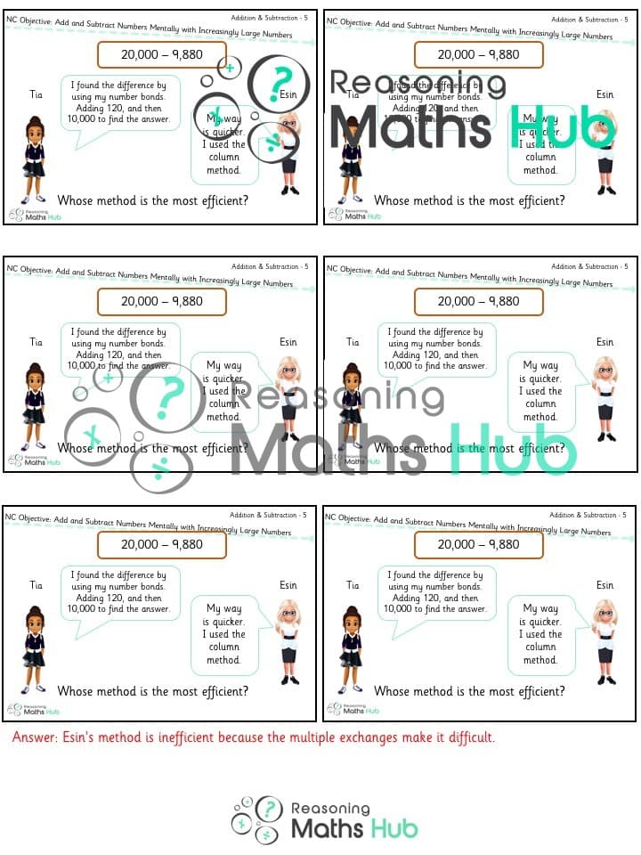 Cover of Add (4) and subtract numbers mentally with increasingly large numbers