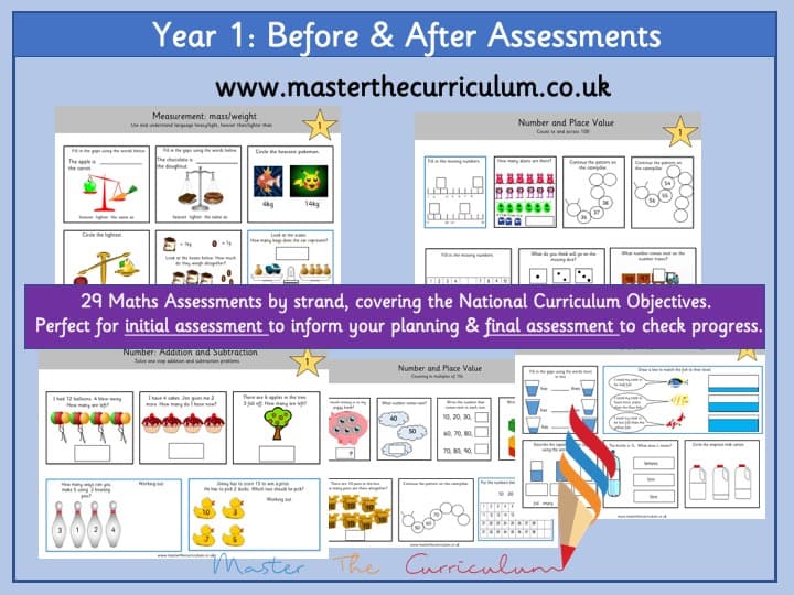 Cover of Year 1 – Before & After Maths Assessments