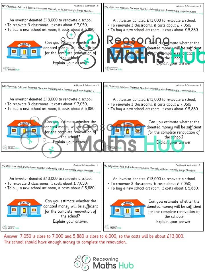 Cover of Add (5) and subtract numbers mentally with increasingly large numbers