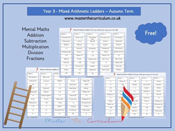 Cover of Year 3 – Arithmetic Ladder