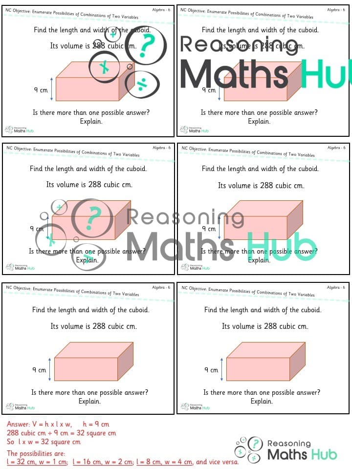 Cover of Enumerate possibilities of combinations of two variables
