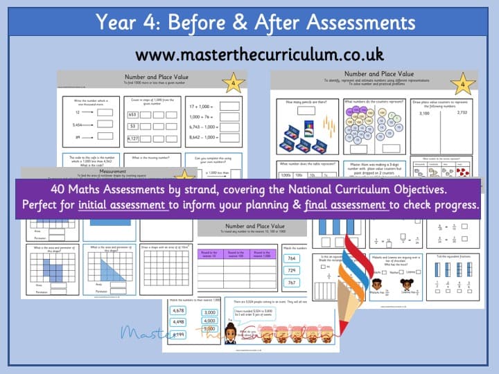 Cover of Year 4 Before and After Assessments