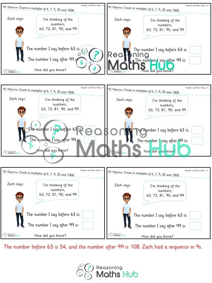 Cover of Count in multiples of 6, 7, 9, 25 and 1000
