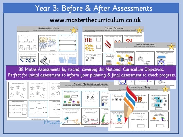Cover of Year 3 Before & After Maths Assessments