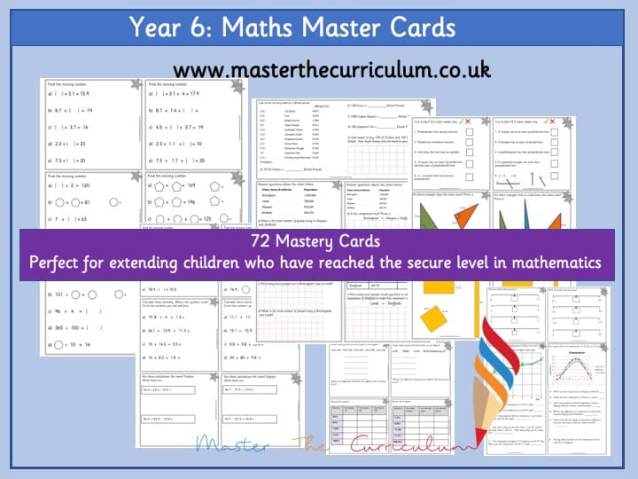 Cover of Year 6 – Gifted Maths Masters Challenge Cards