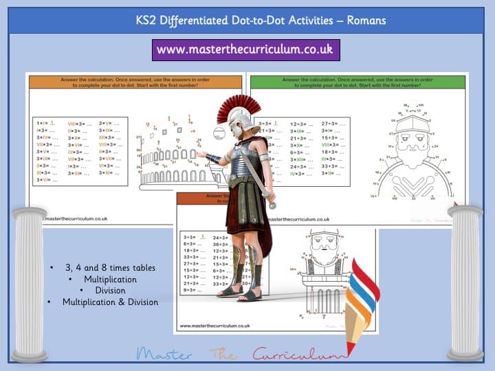 Cover of KS2 Roman Dot-to Dots