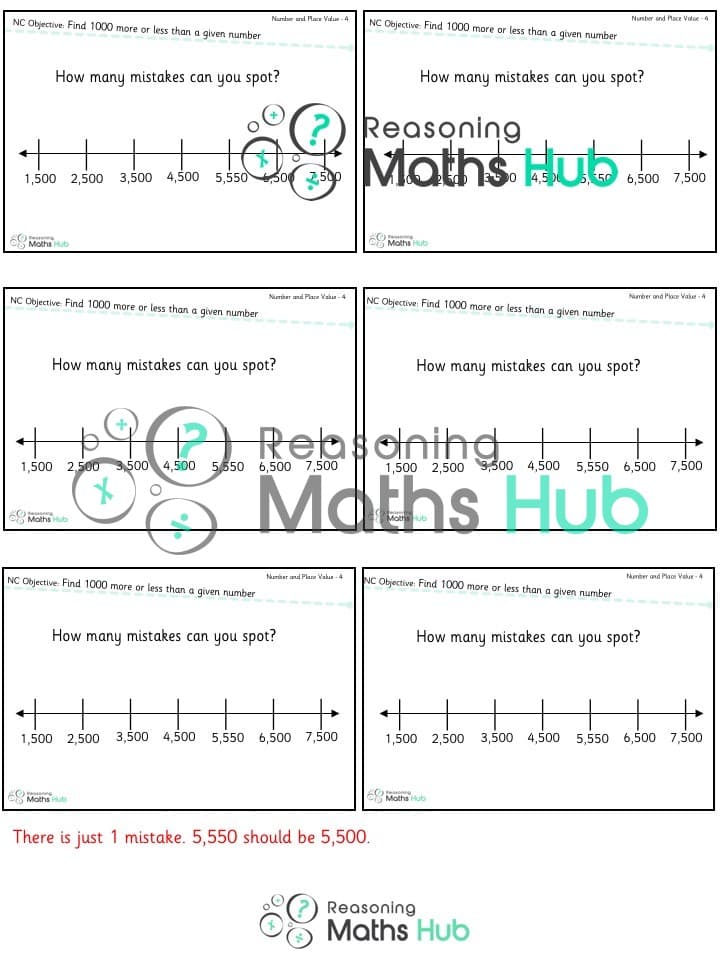 Cover of Find 1,000 more or less than a given number