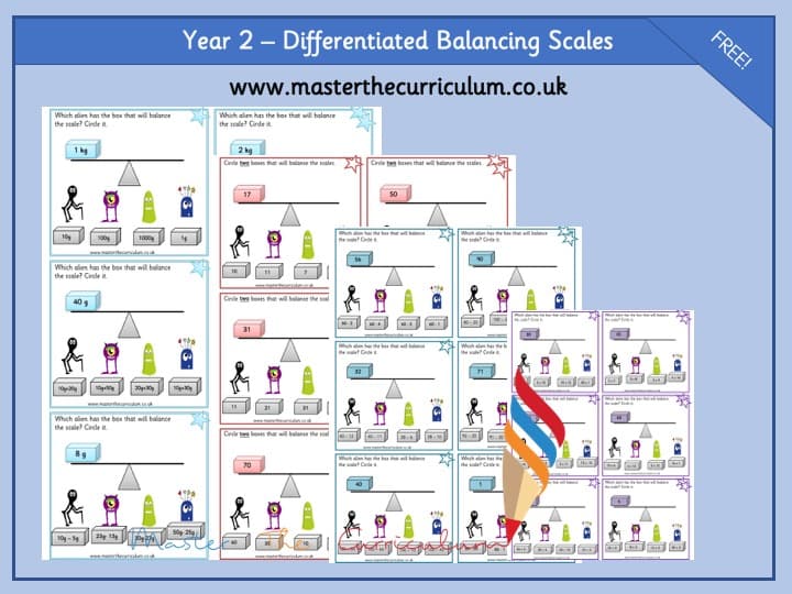 Cover of Year 2 – Arithmetic Balancing Scales