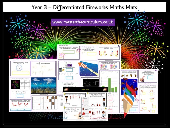 Cover of Year 3 – Fireworks Maths Mats
