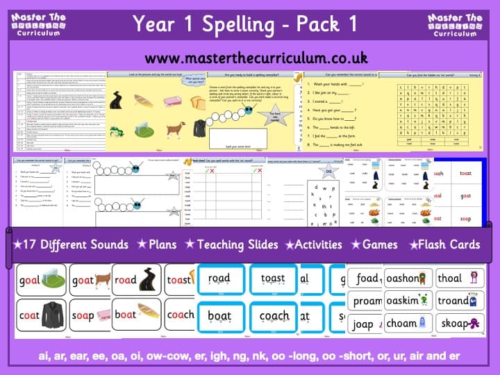 Cover of Year 1 Spelling Pack 1