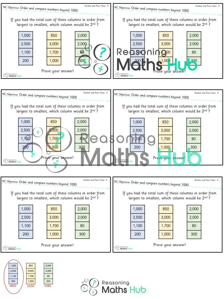 Cover of Order and compare numbers beyond 1,000