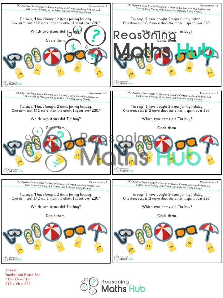 Cover of Solve simple problems involving addition and subtraction of money