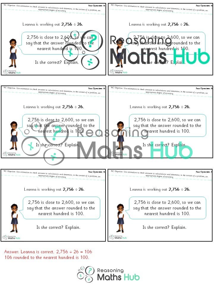 Cover of Use estimation (4) to check answers to calculations