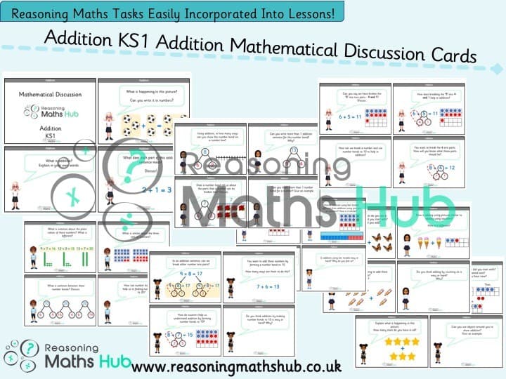 Cover of KS1 Addition Mathematical Discussion Cards