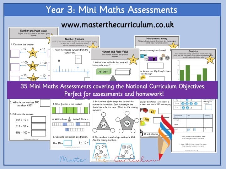 Cover of Year 3 – Mini Maths Assessments