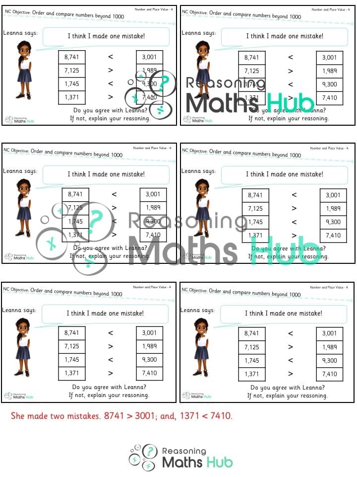 Cover of Order and compare numbers beyond 1,000