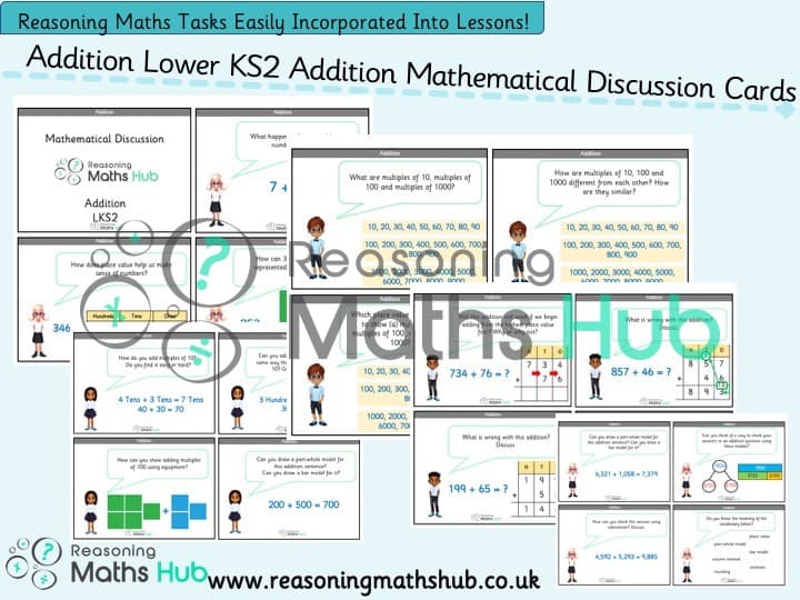 Cover of Lower KS2 Addition Mathematical Discussion Cards