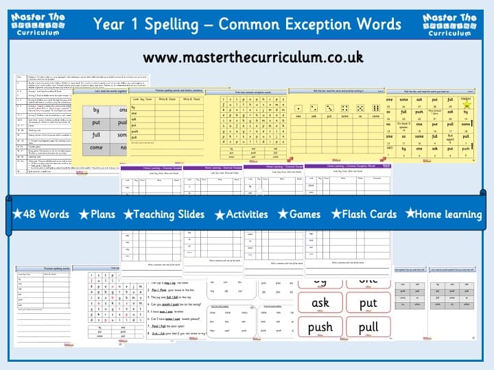 Cover of Common Exception Words Pack