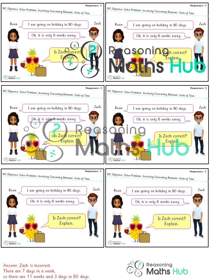 Cover of Solve problems involving converting between units of time