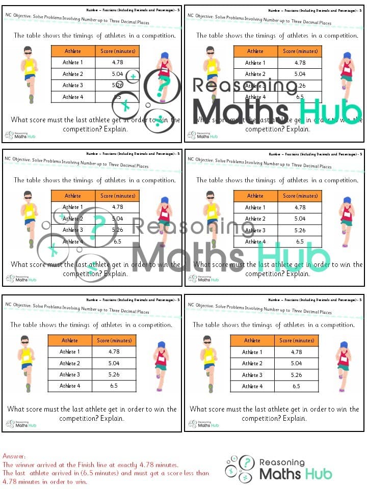 Cover of Solve problems involving number up to three decimal places