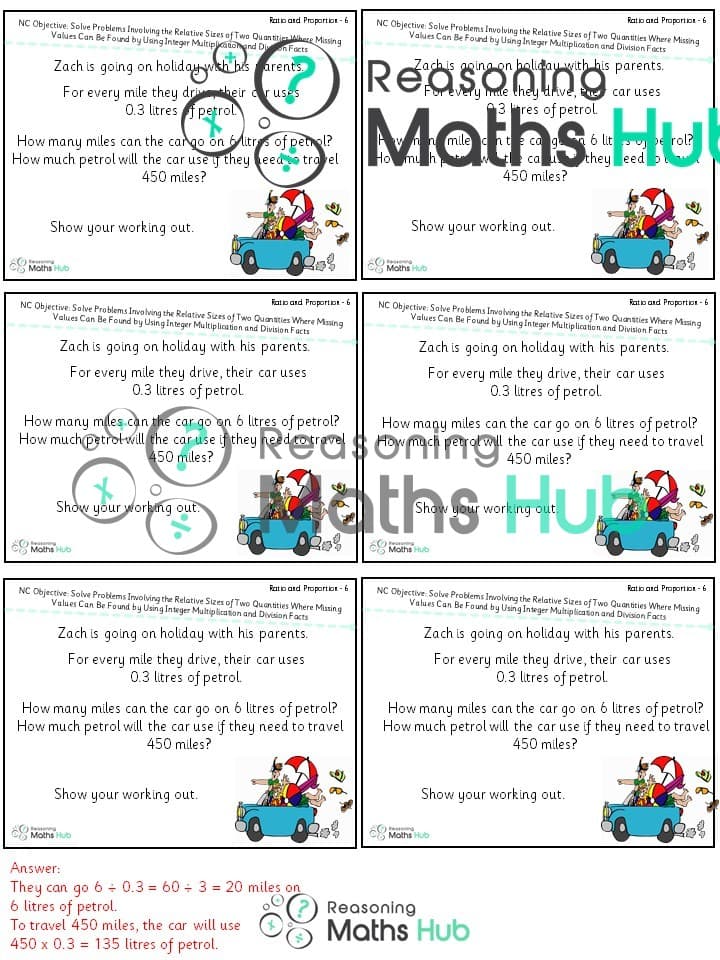 Cover of Solve problems involving the relative sizes – yr 6 reasoning