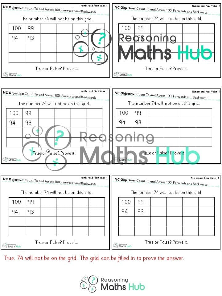 Cover of Place Value Count to and Across 100, Forwards and Backwards