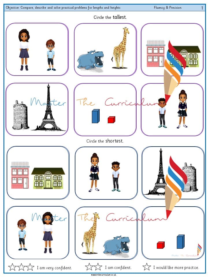 Cover of Year 1 – Compare, describe and solve practical problems for lengths and heights (5)