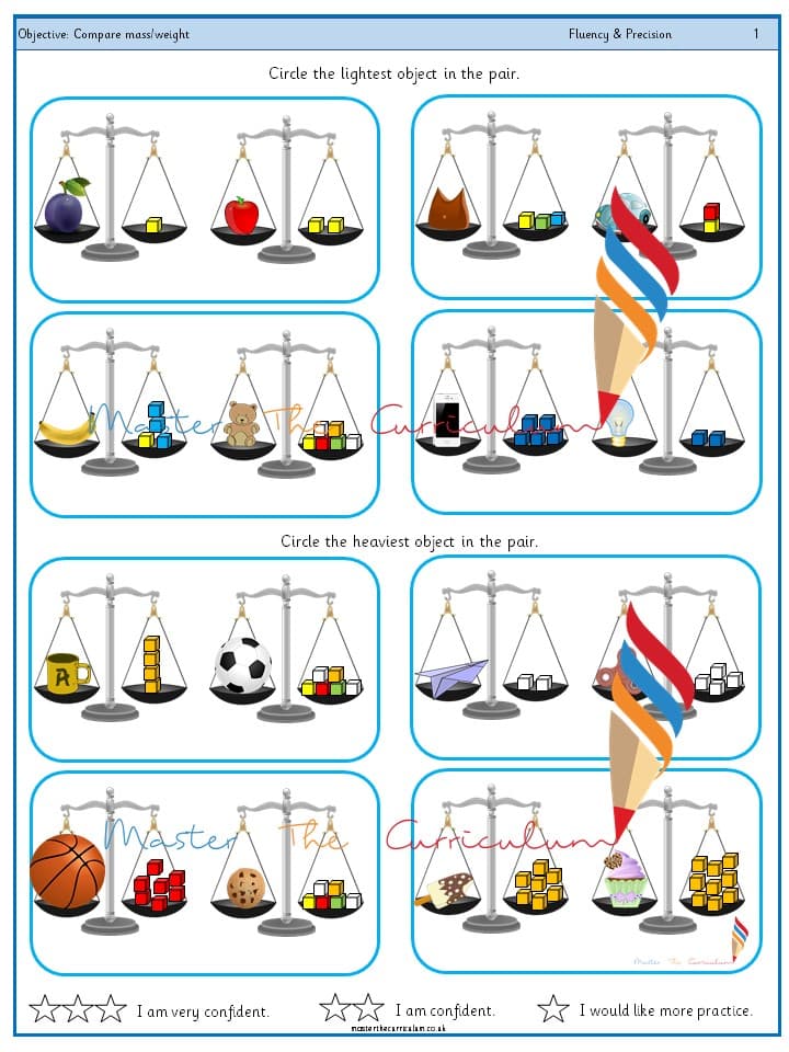 Cover of Year 1 – Compare mass or weight (2)