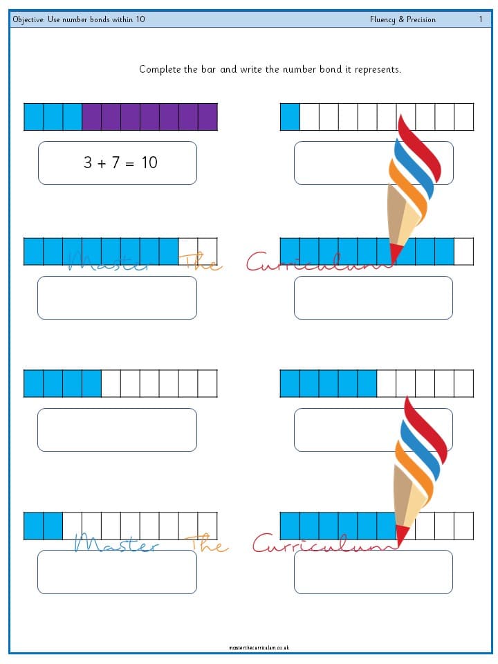 Cover of Year 1 – Use number bonds within 10 (4)